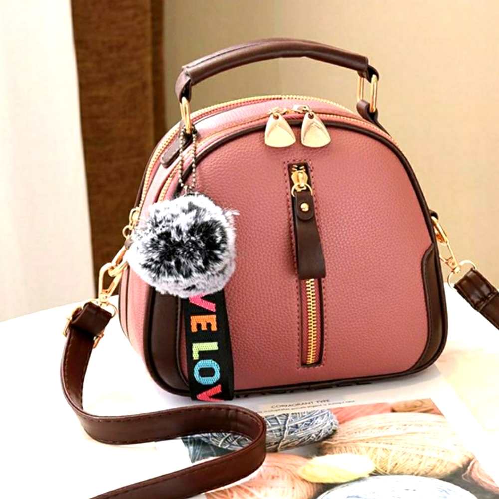 Women Leather Mini Shoulder Bag (with a video)